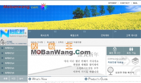 韩国风景名胜旅游网站模板免费下载_模板王