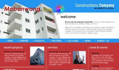 建筑设计公司介绍网页模板免费下载_模板王